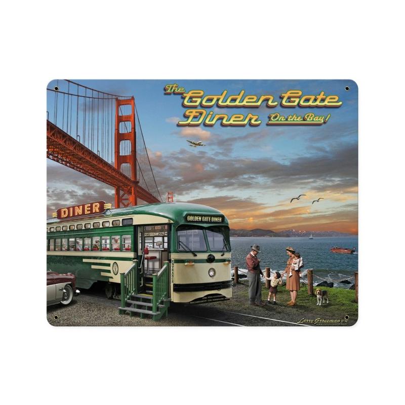 Golden Gate Bridge Diner 12 x 15