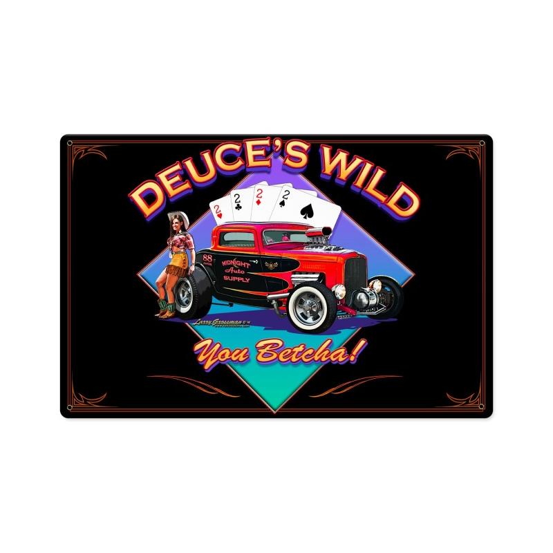 Deuces Wild 18 x 12