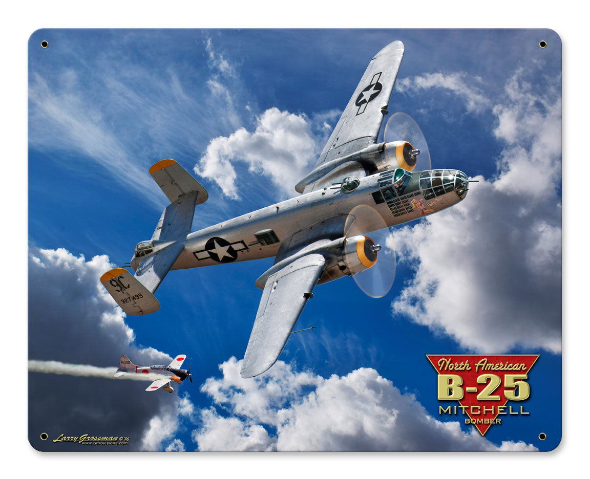 B-25 Mitchell Bomber 15 x 12