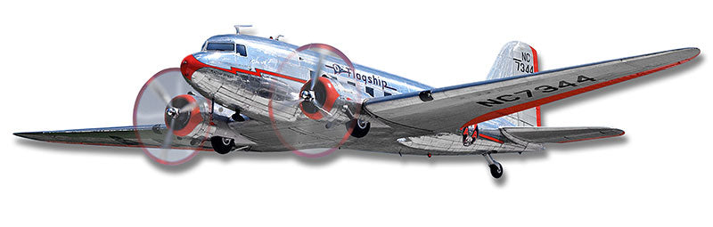 Dc-3 Airplane 18 x 4