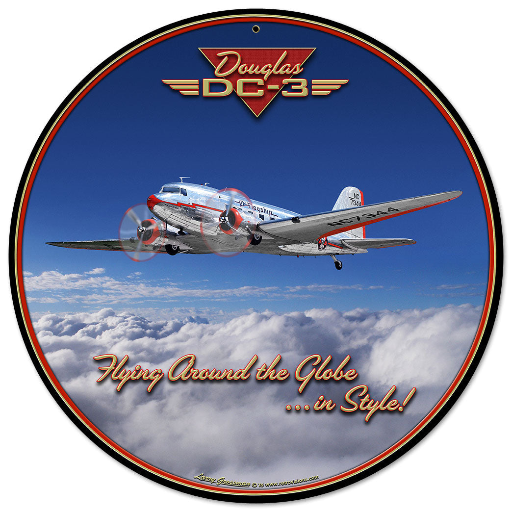 Dc-3 Airplane 14 x 14