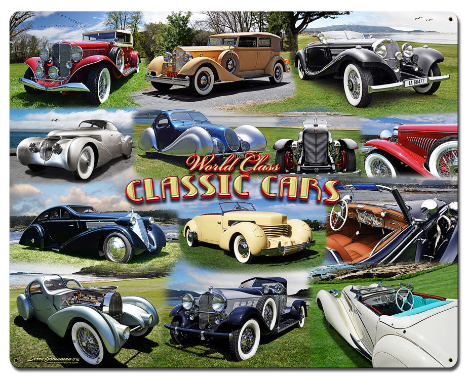 Classic Car Collage 30 x 24