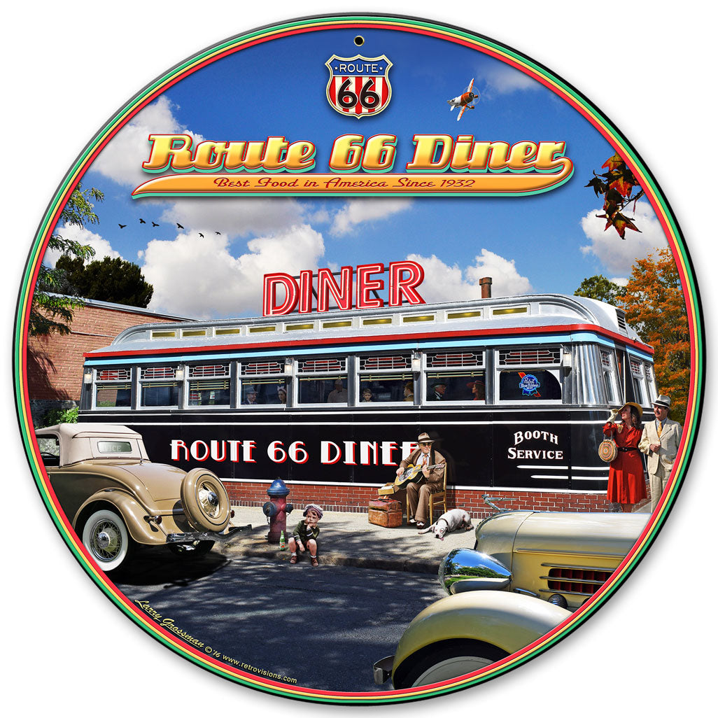 1936 Route 66 Diner 28 x 28