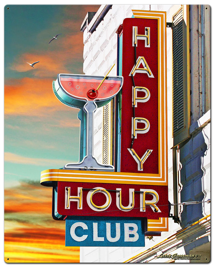 Happy Hour Club 24 x 30