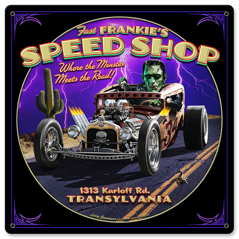 Frankie'S Speed Shop 12 x 12