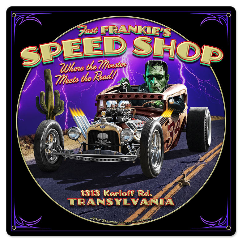 Frankie'S Speed Shop 24 x 24