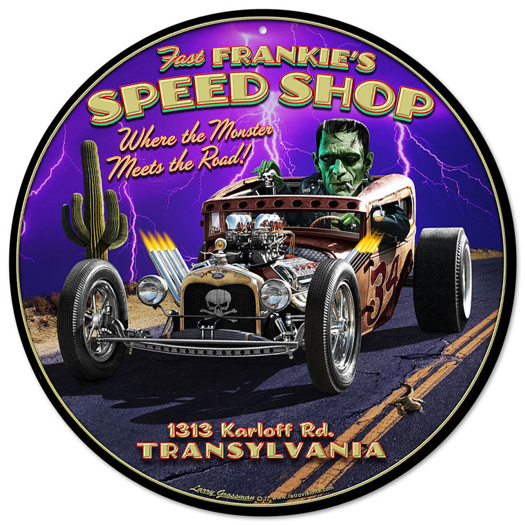 Frankie'S Speed Shop 14 x 14
