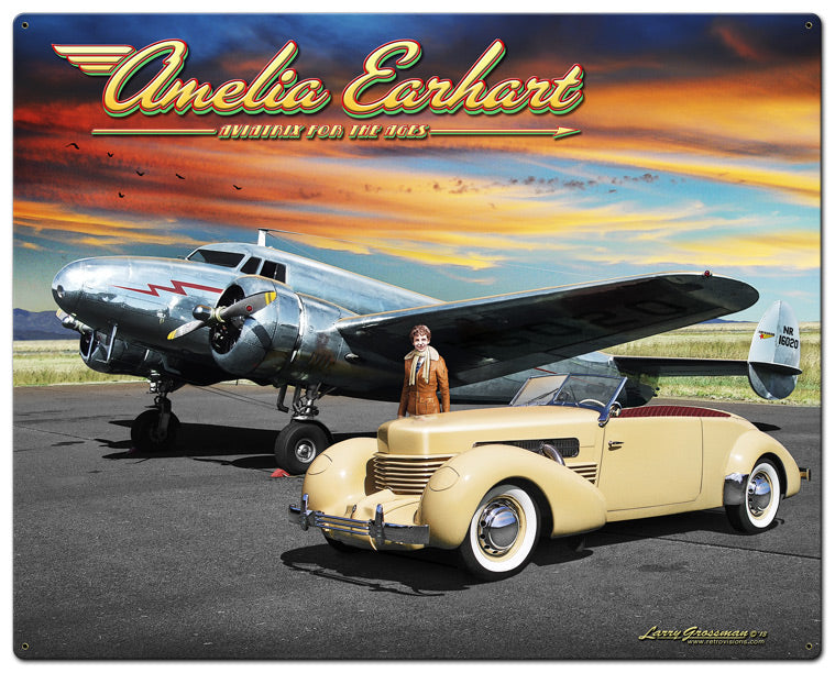 Amelia Earhart 24 x 30