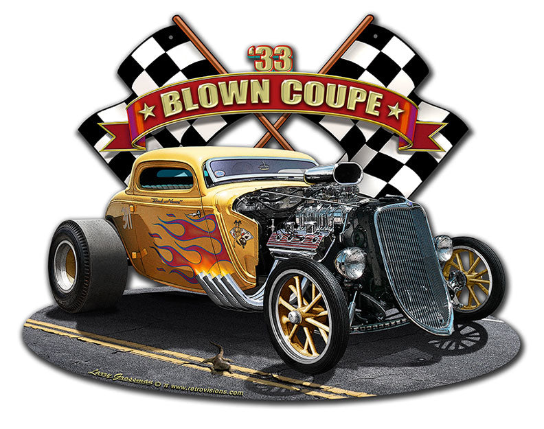1933 BLOWN COUPE 18x13