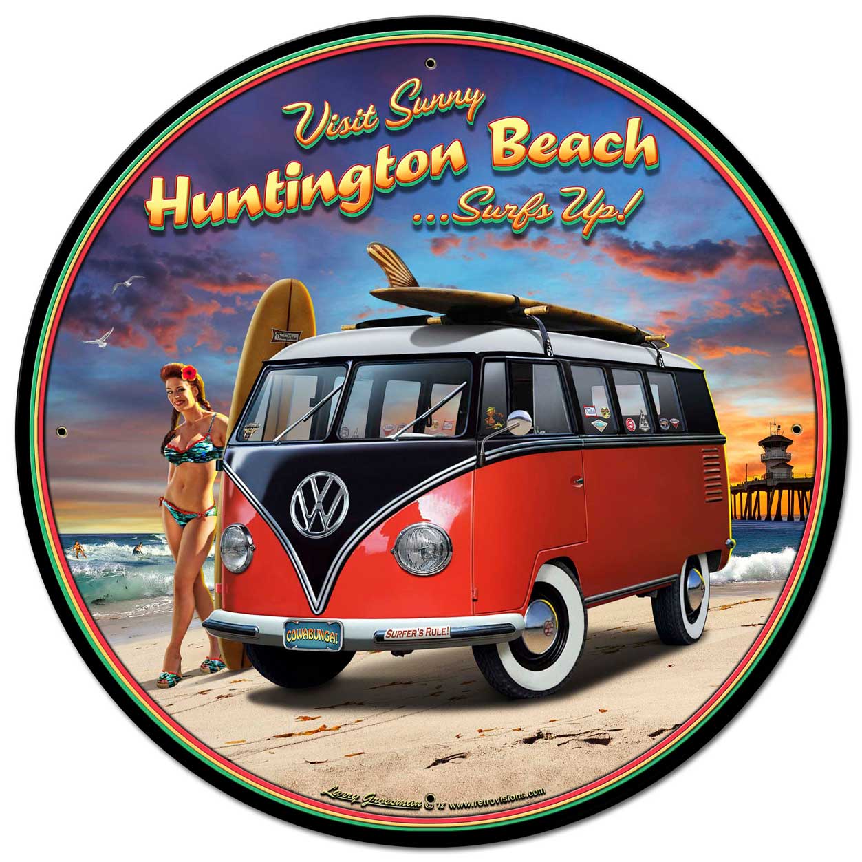 Huntington Beach Vw 12 x 15