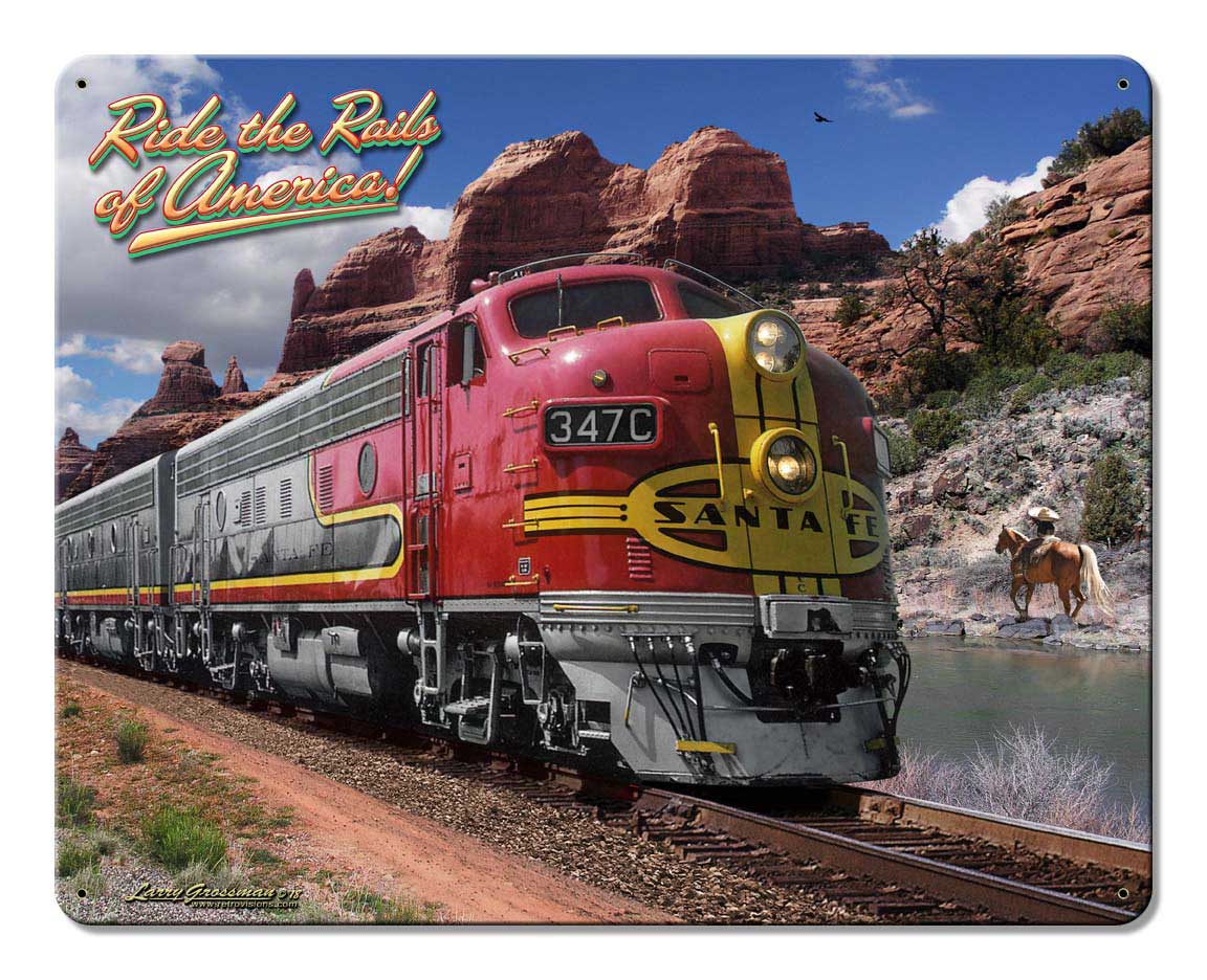 Ride The Rails Of America 15x12