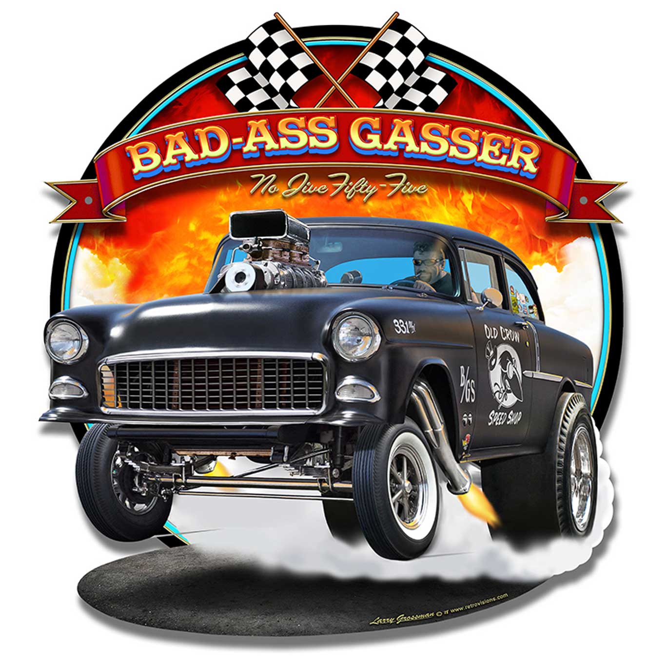 1955 Bad-Ass Gasser 17 x 18