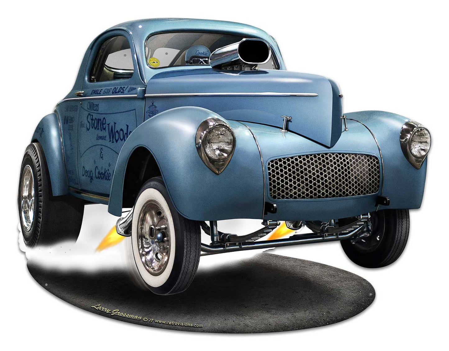 1941 S W C Willys Gasser 30 x 23