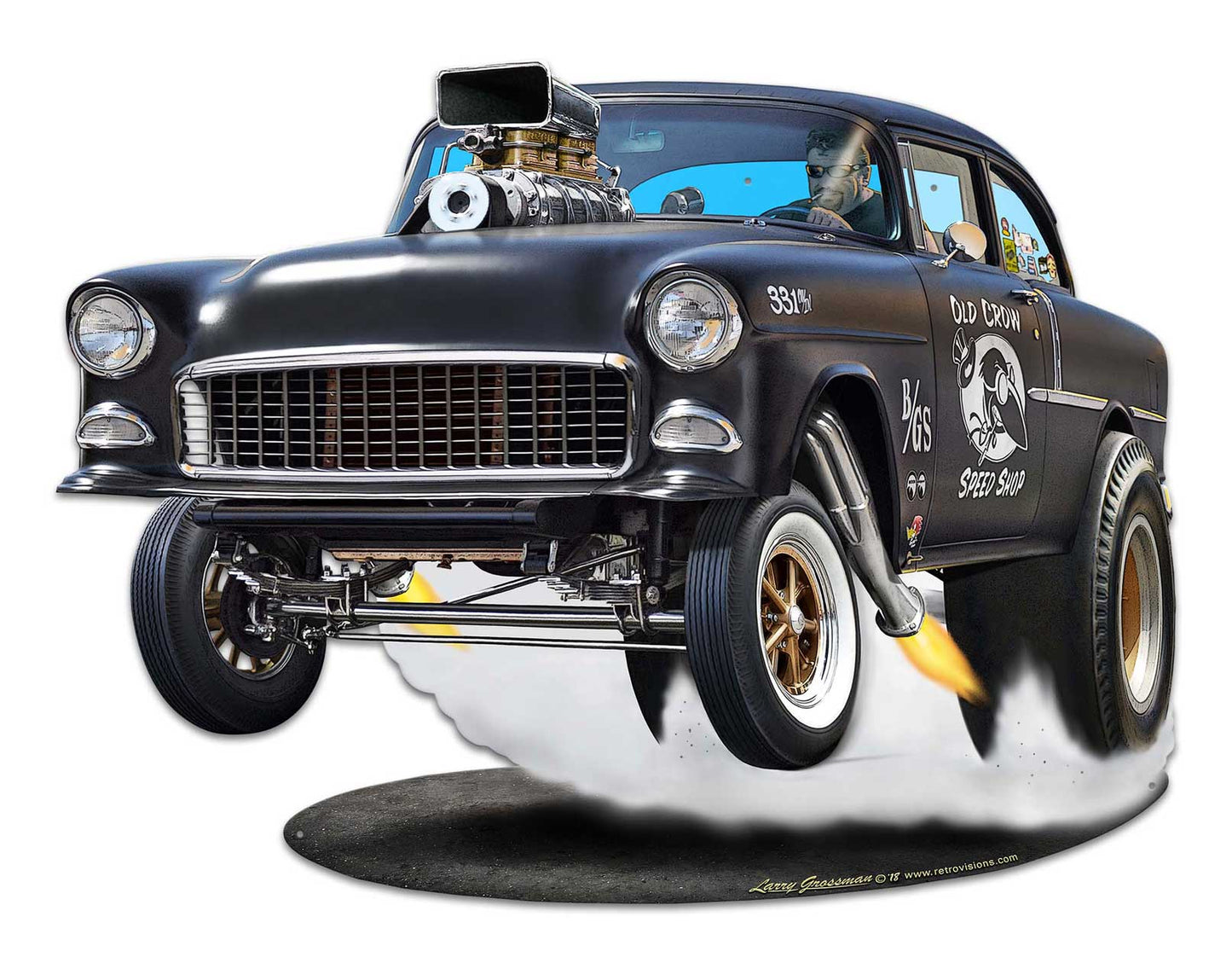 1955 Chevy Gasser 29x22