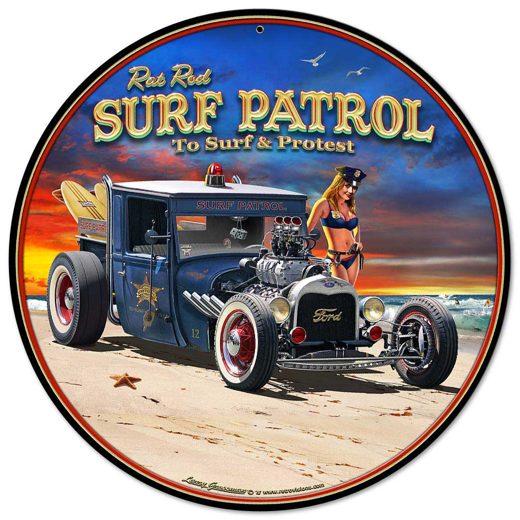 1929 Rat Rod Surf Patrol 14 x 14