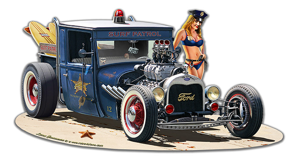 1929 Rat Rod Surf Patrol 18 x 10