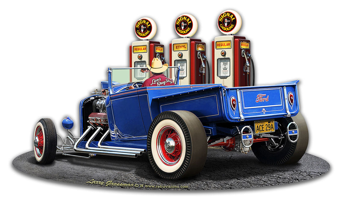 1929 Pick-Up Fill-Up 18 x 10