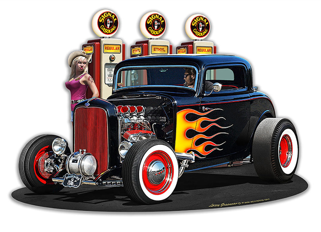 1932 Deuce Coupe Fillup 18x12