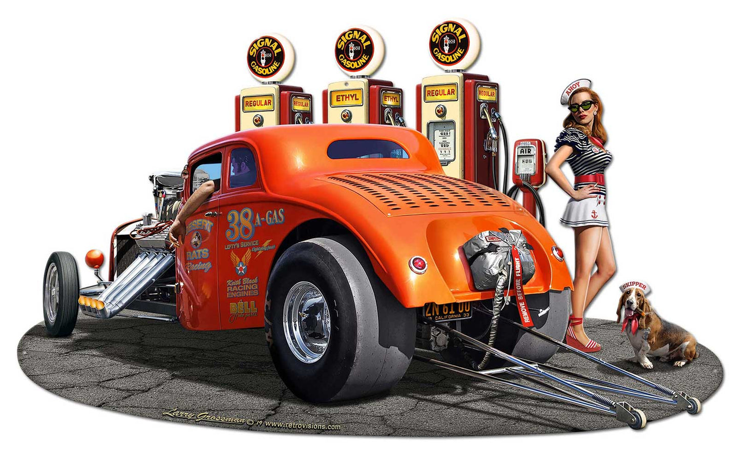 1933 Willys Filler-up 30x18