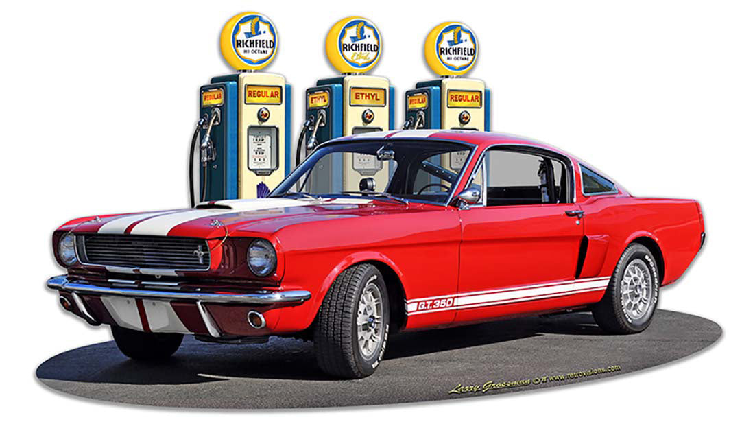 1966 Mustang Gt 350 Fill-Up 18 x 11