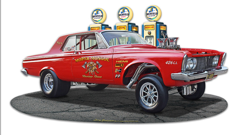 1963 Plymouth Gasser Fill-Up 18 x 10