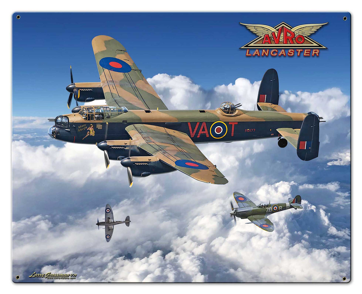 Avro Lancaster Bomber 30x24