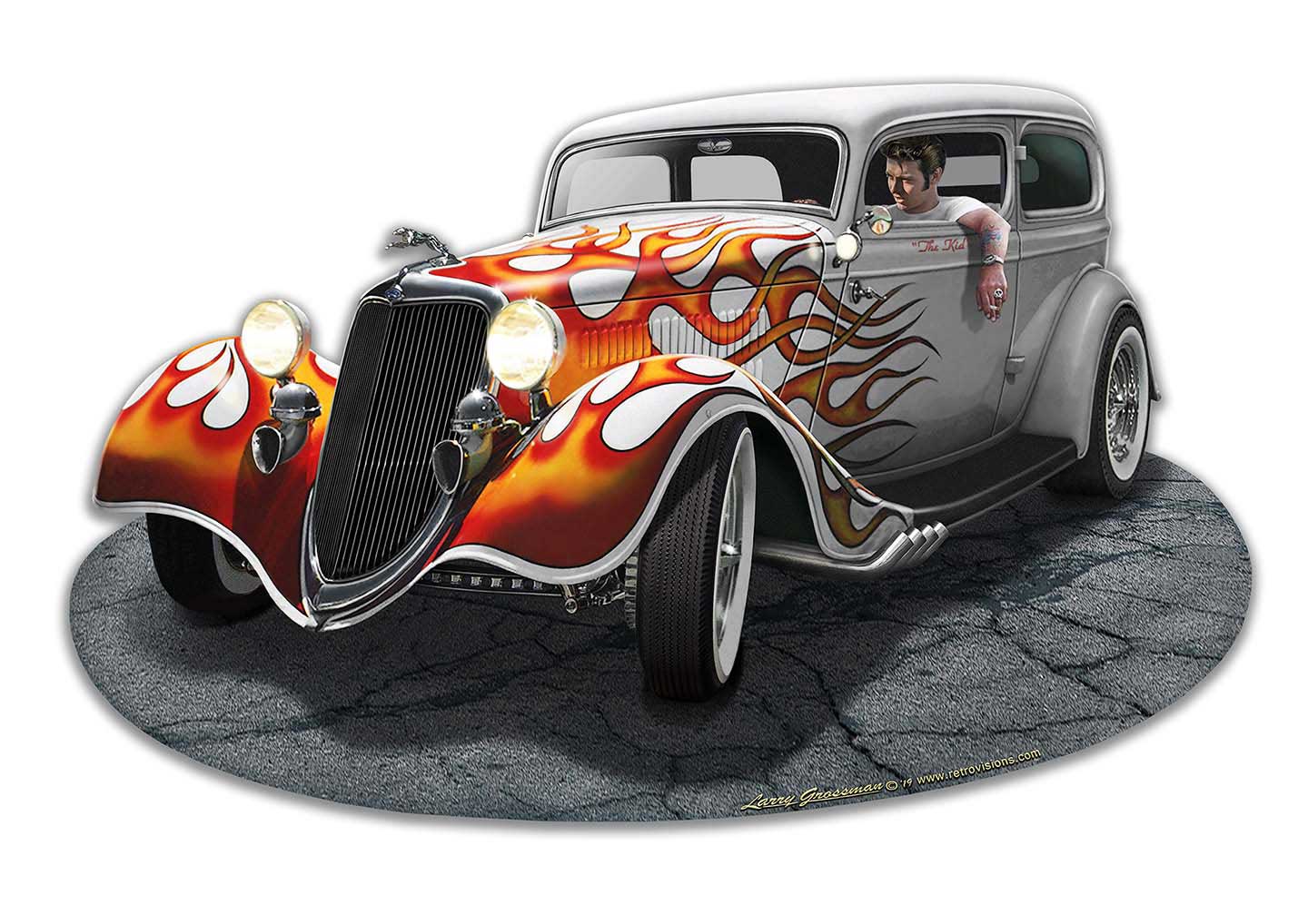 1934 Rod Sedan 18x12
