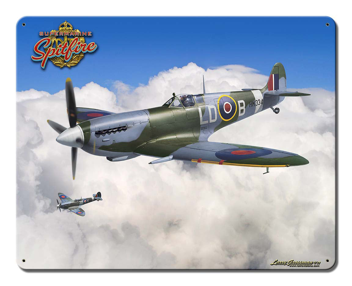 Spitfire RAF Fighter Plane 15x12
