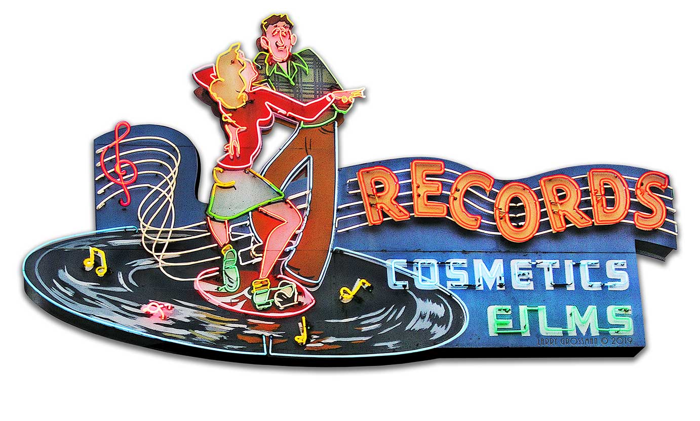 1956 Records Store 18 x 10