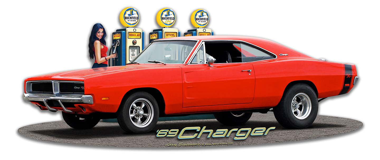 1969 Dodge Charger Fill-Up 18x8