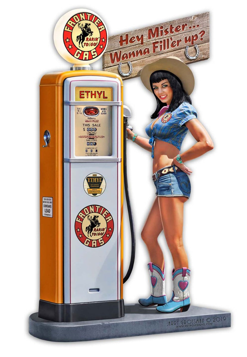Gas Pump Girl 2 12 x 20