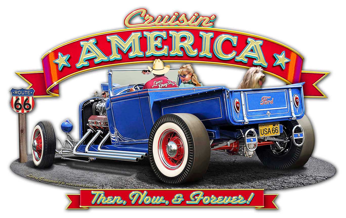 CRUISIN' AMERICA 18x11