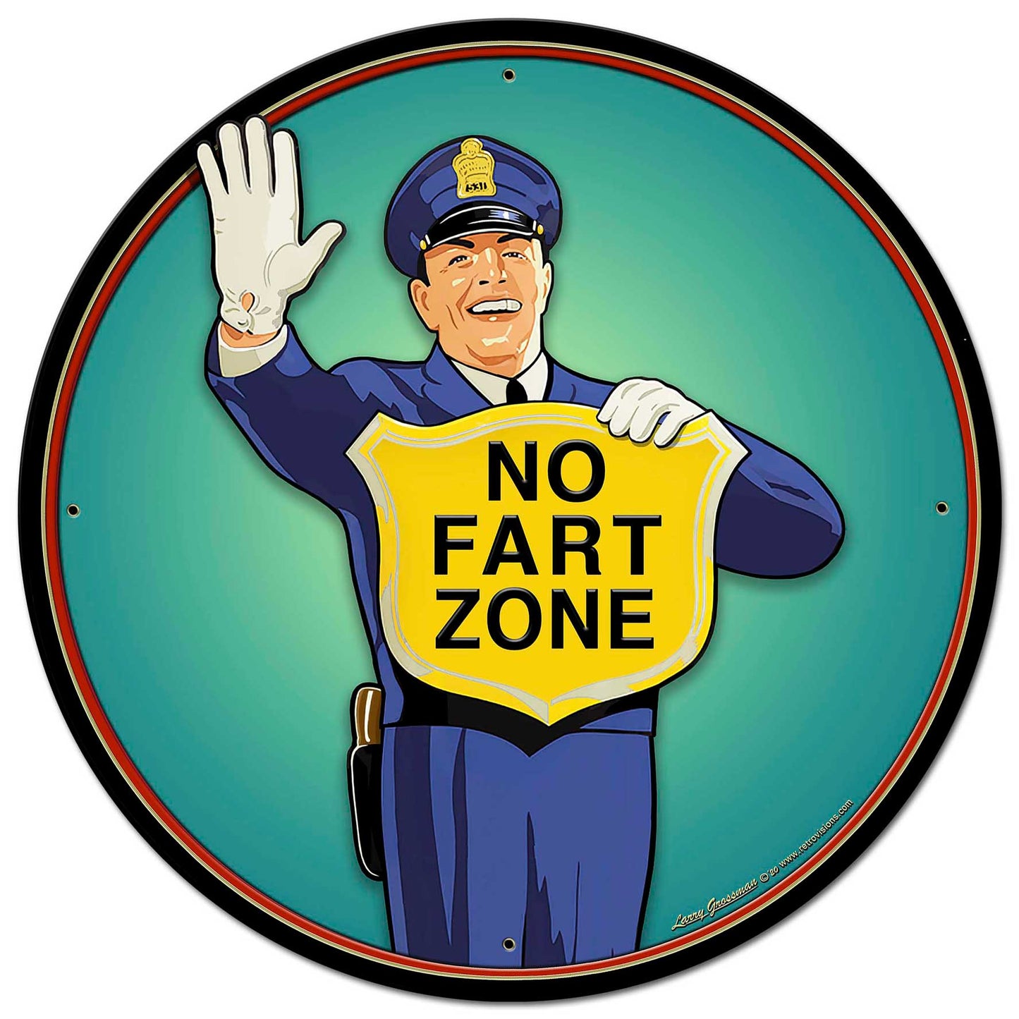 Guard No Fart Zone 28 x 28
