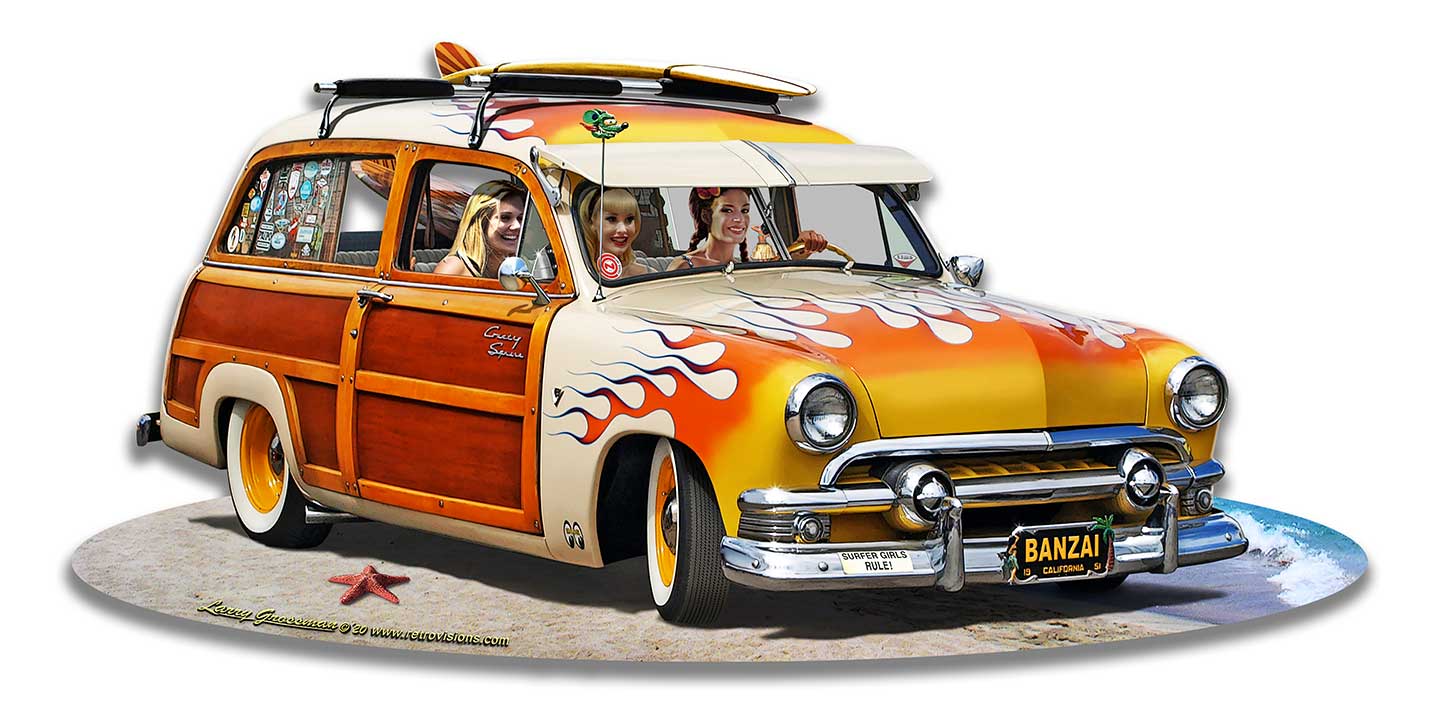 1951 Surf Woody 18x9