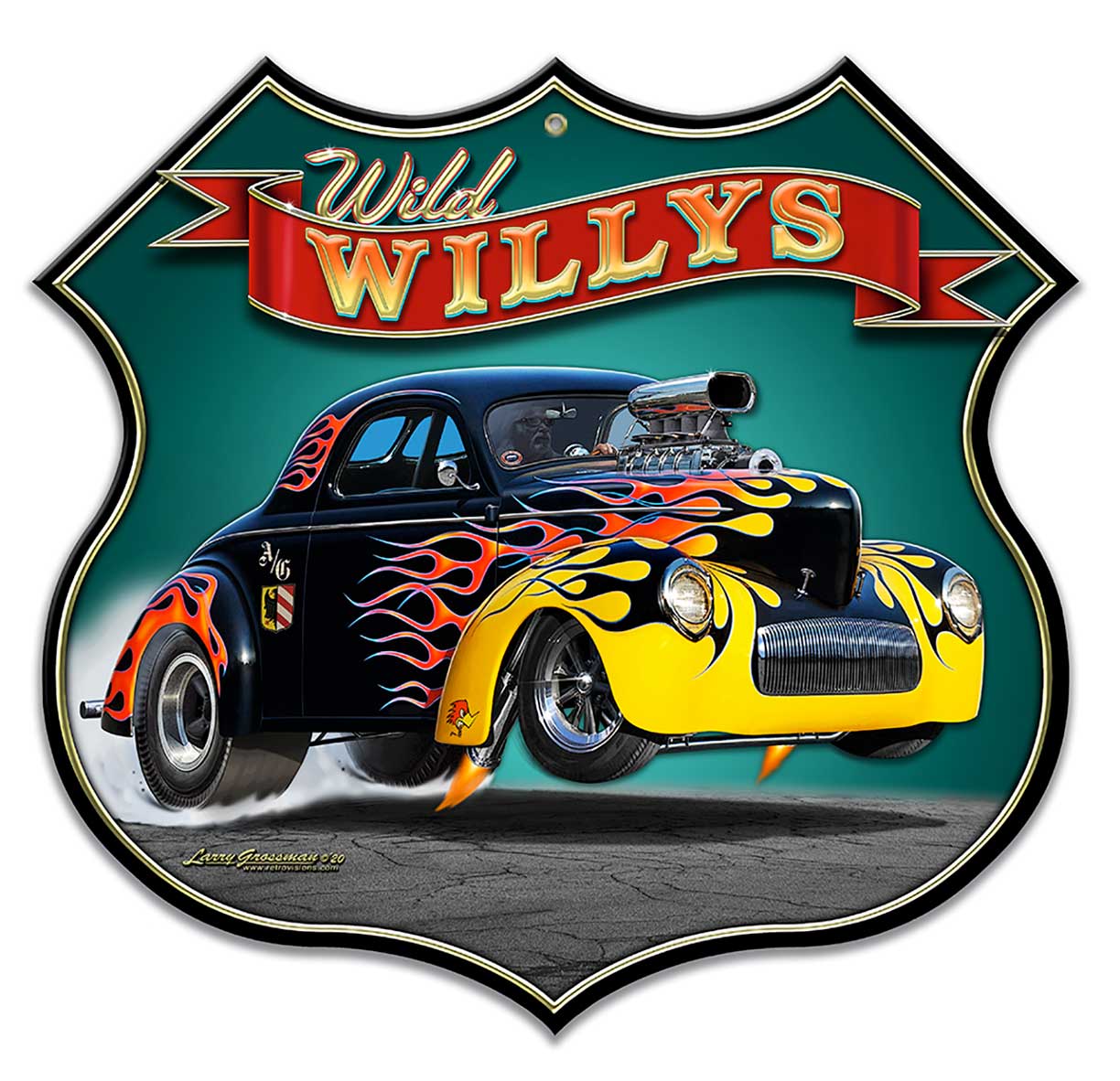 1940 Willy's Shield 22x20