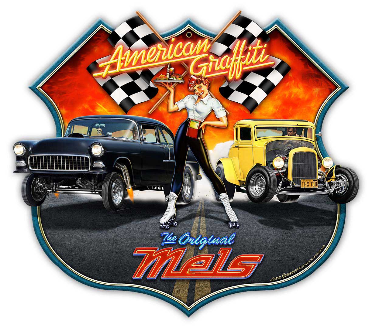 AMERICAN GRAFFITI 16x14