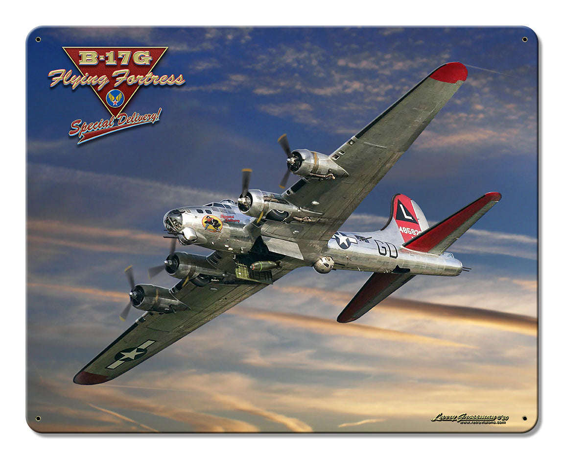 B-17 Special Delivery 15x12