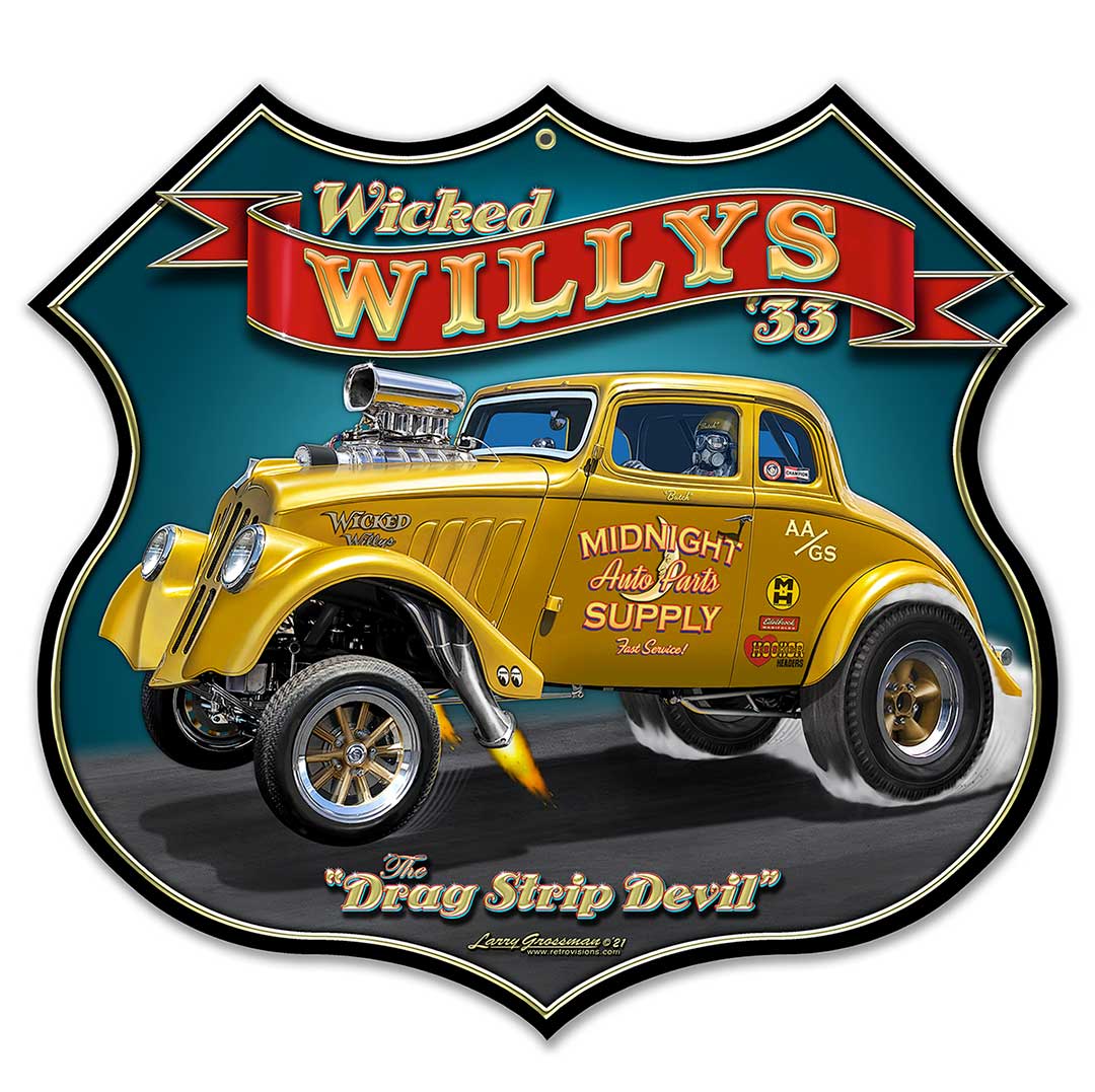 Wicked 1933 Willy'S Shield 18 x 17