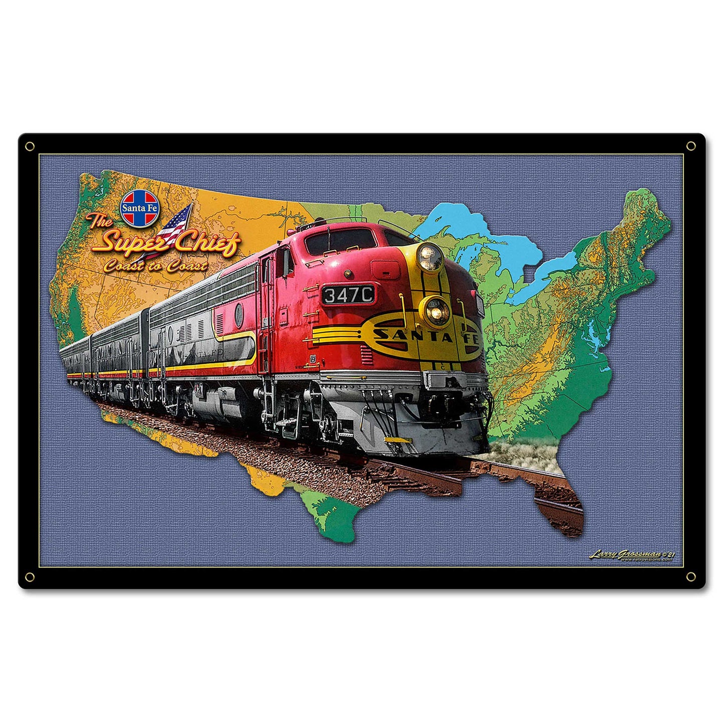 Train Map 24 x 16