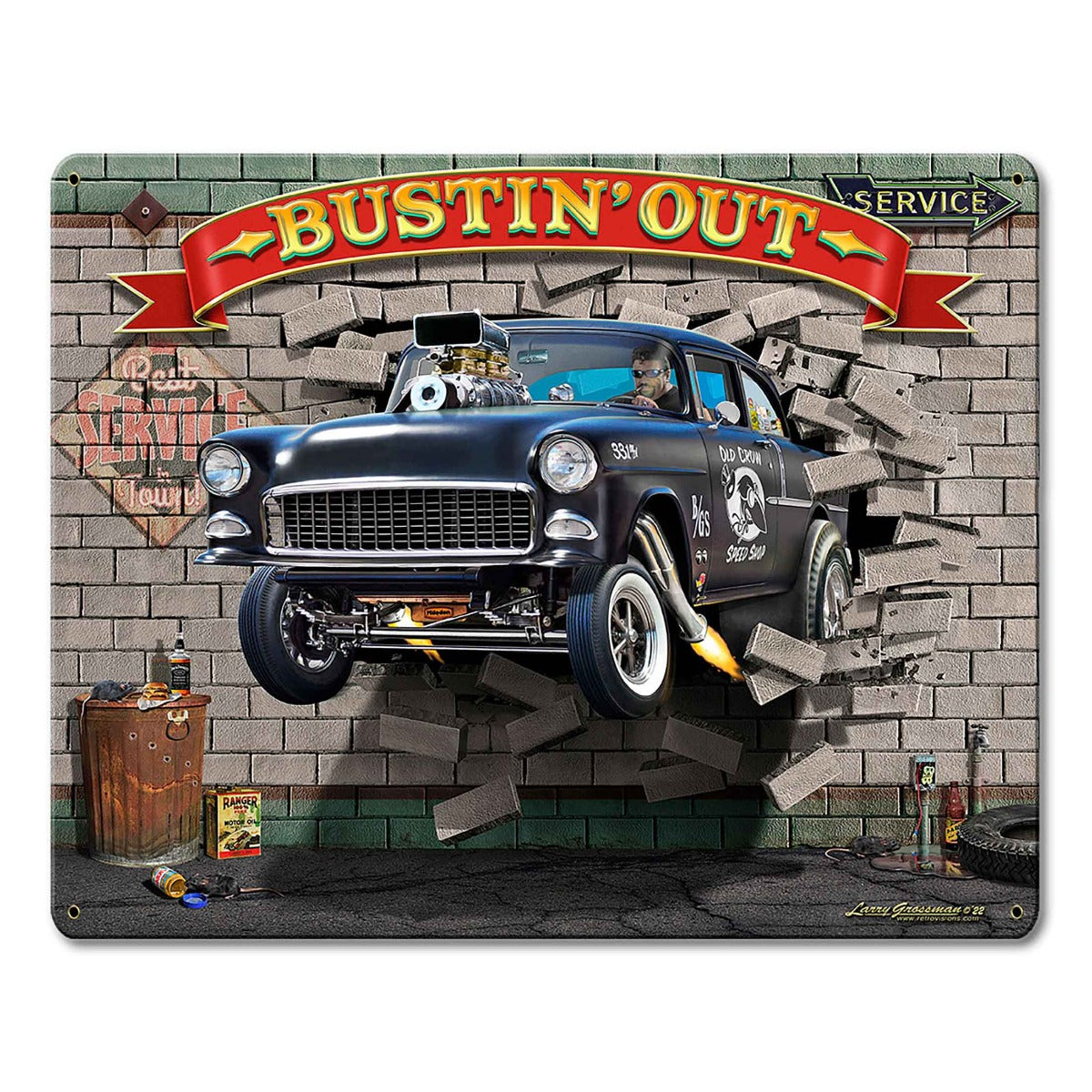 Break On Thru 1955 Chevy 15 x 12