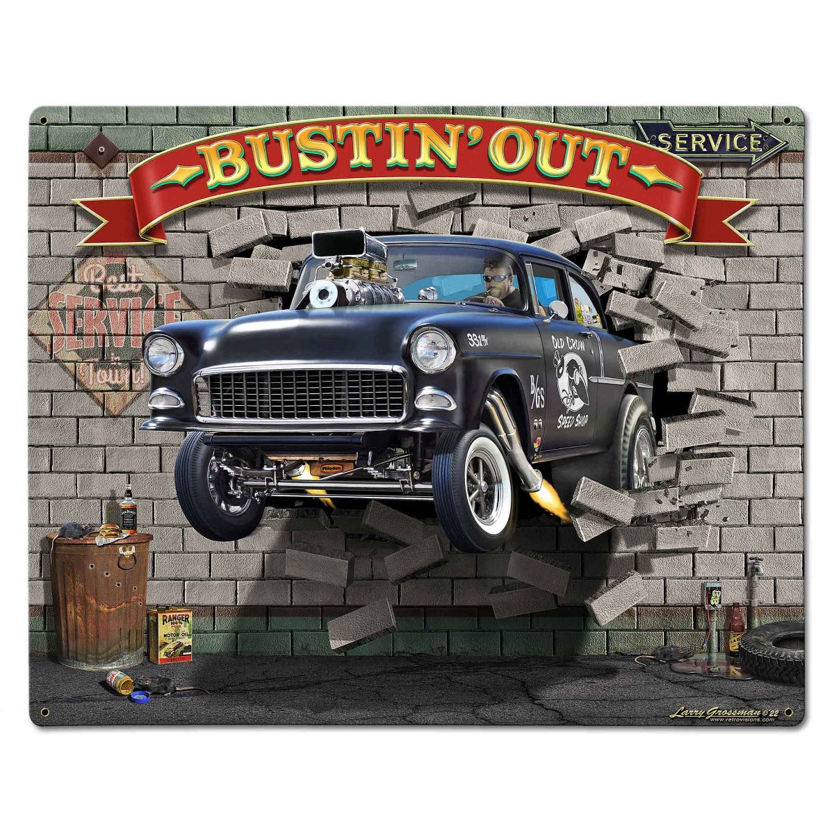Break On Thru 1955 Chevy 30 x 24