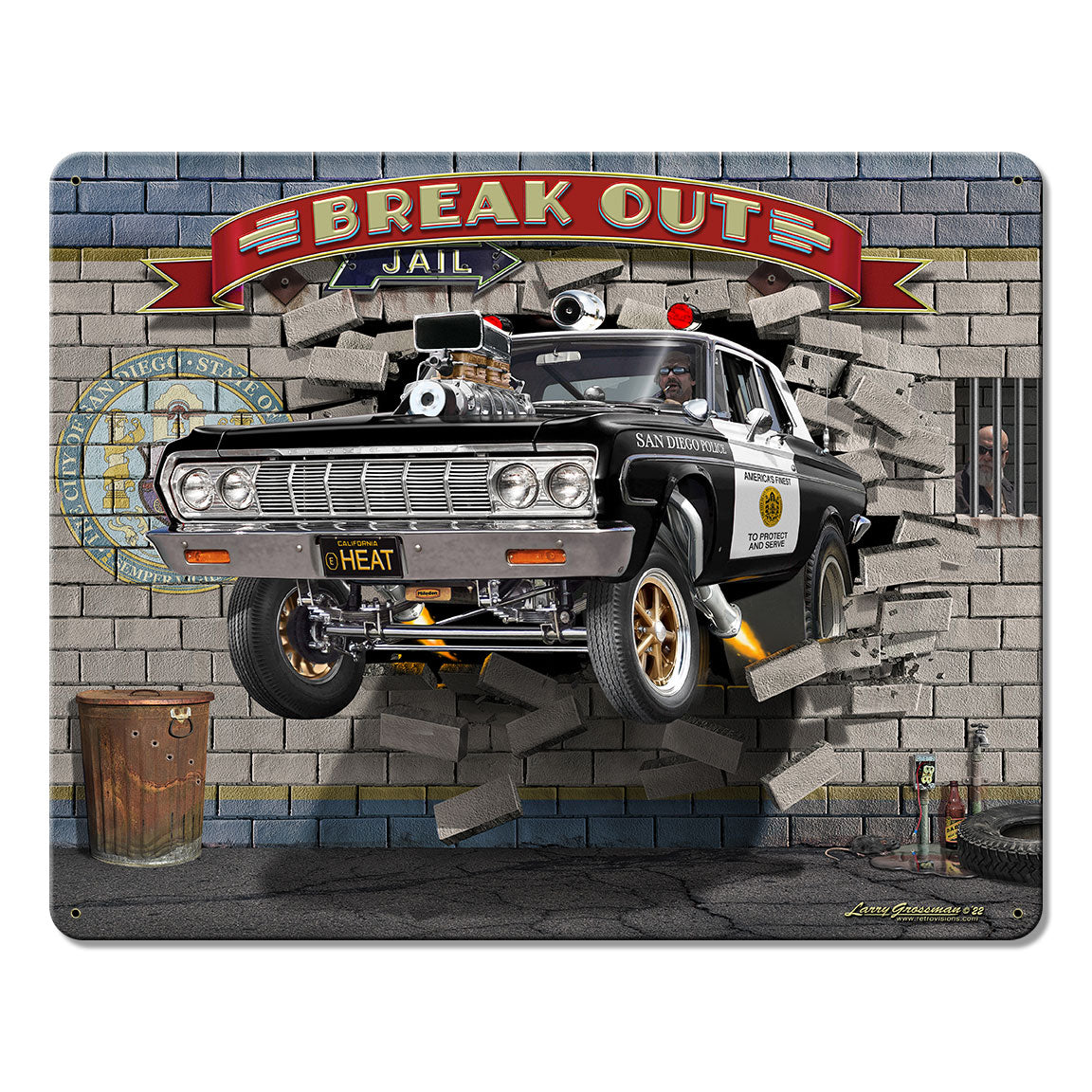 Break Out Cop Car Sd 15 x 12