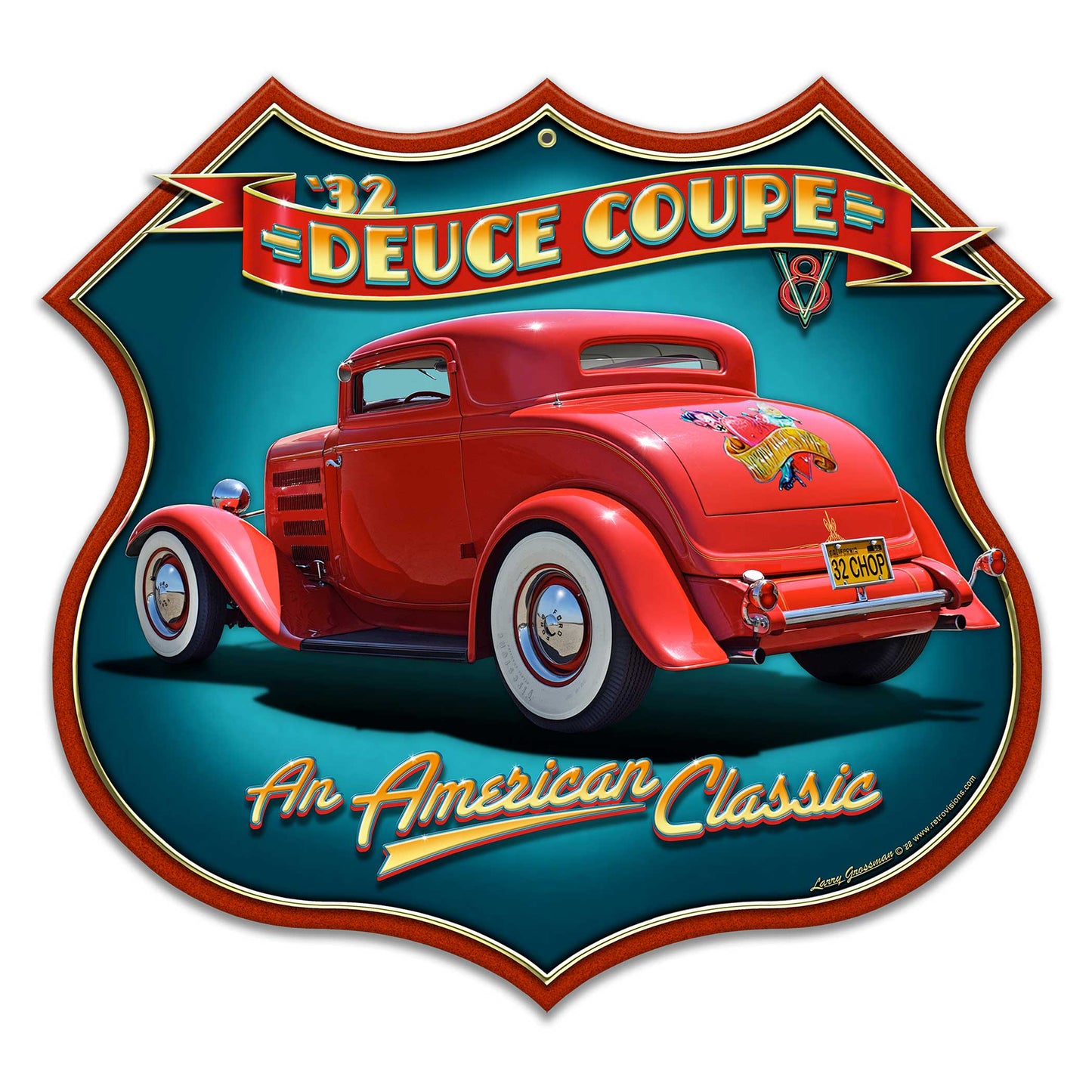 1932 Deuce Coupe Shield