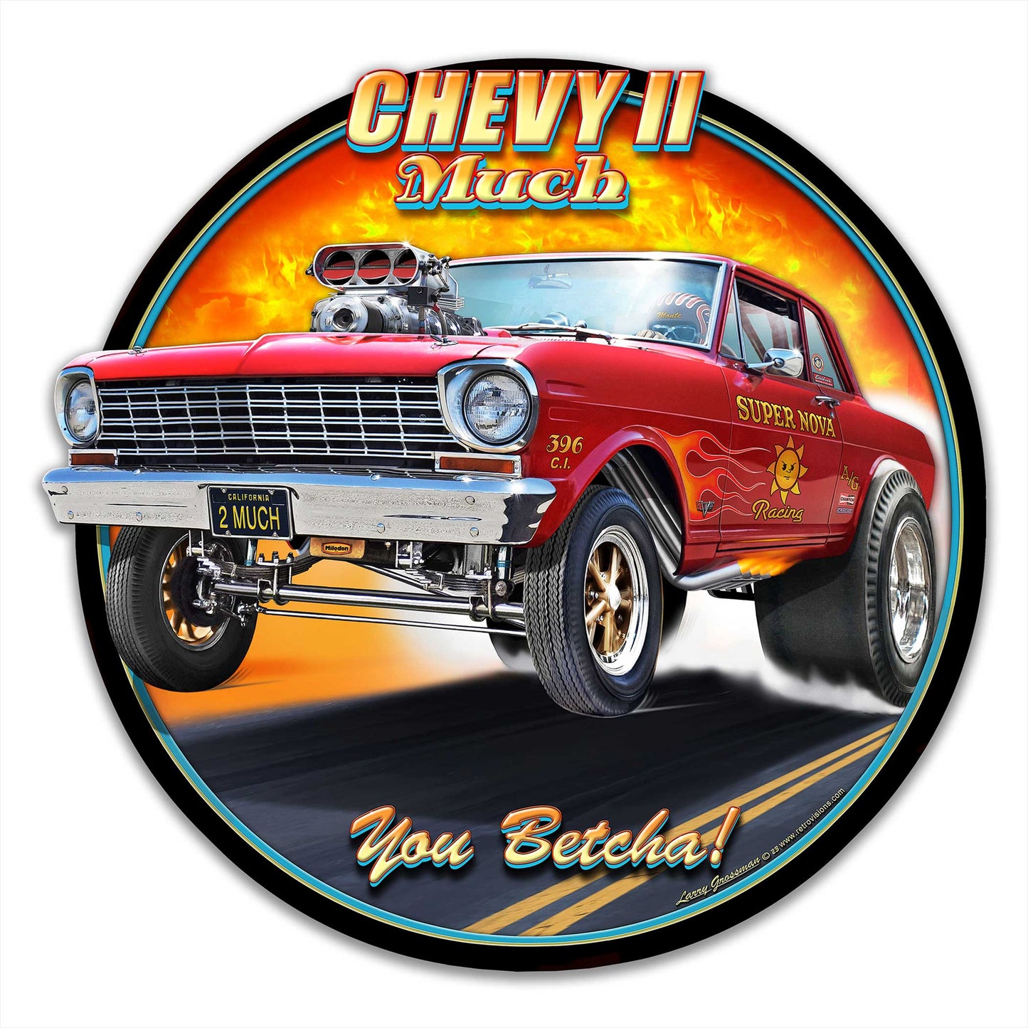1964 Chevy Ii Gasser 16 x 16