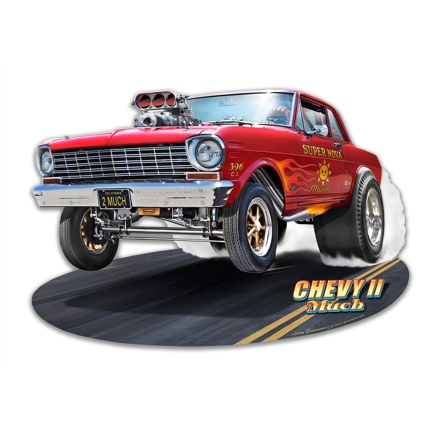 1964 Chevy Ii Gasser 16 x 11