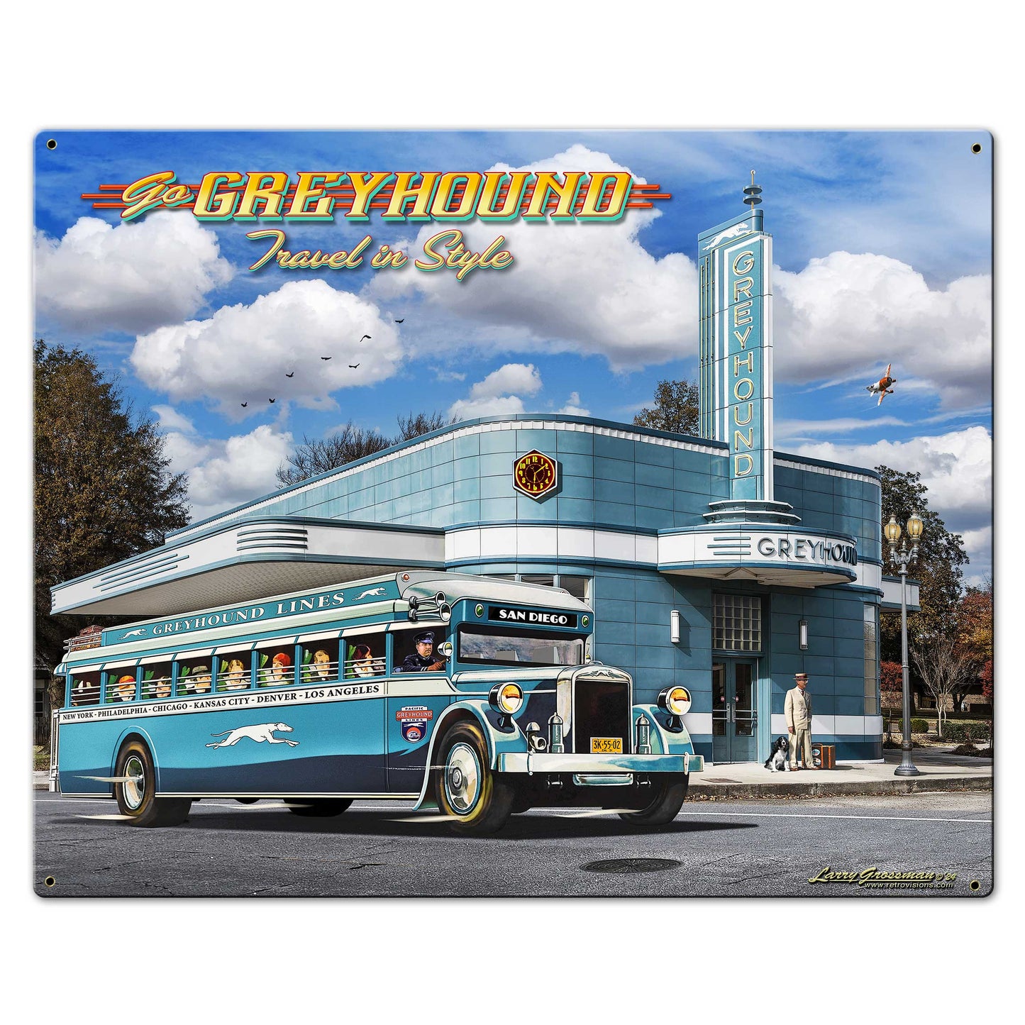 Greyhound Bus Station 15 x 12