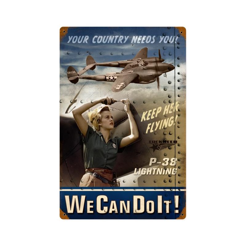P-38 Rosie 12 x 18