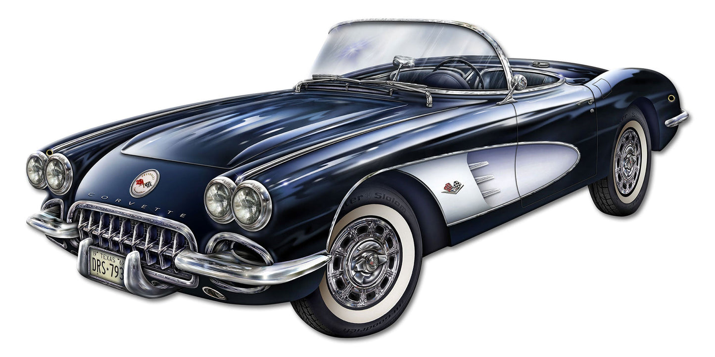 1958 Corvette 34 x 16