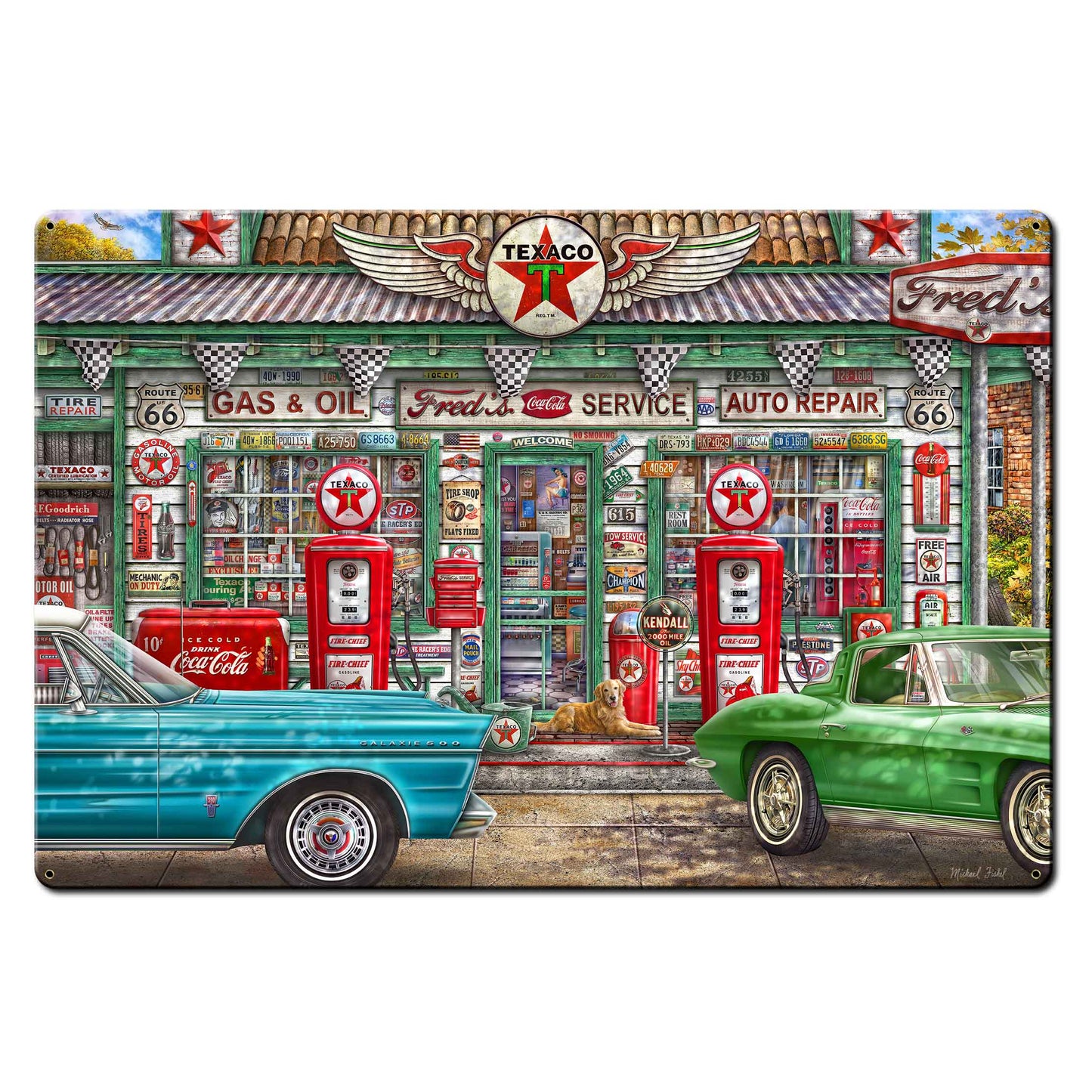 Fred'S Service Station 36 x 24