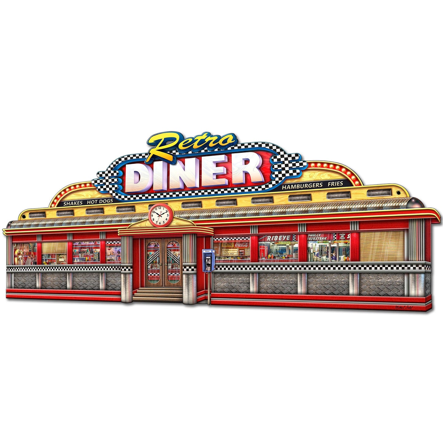 Retro Diner 24 x 10